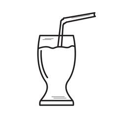 Isolated soda outline