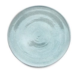 Ceramic plate on white background
