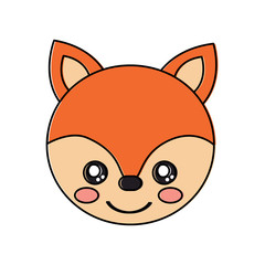 fox cute animal icon image vector illustration design 