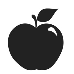 grey apple vector, icon, illustration of a grey apple 