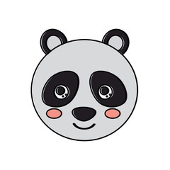 panda cute animal icon image vector illustration design 