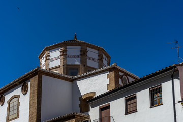 A white church in the city of Ronda Spain, Europe