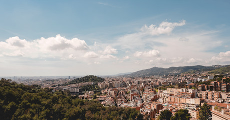 Fototapeta na wymiar Barcelona panorama