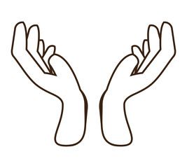 open hands icon