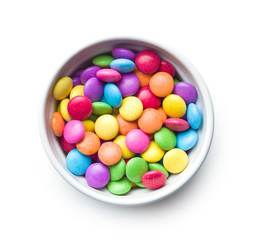 Colorful chocolate candies.