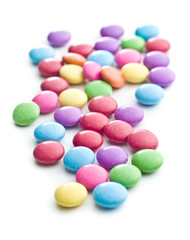 Colorful chocolate candies.