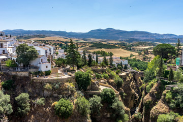 Fototapeta na wymiar A gorge in the city of Ronda Spain, Europe