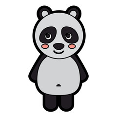 panda cute animal icon image vector illustration design 