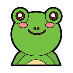 frog cute animal icon image vector illustration design 