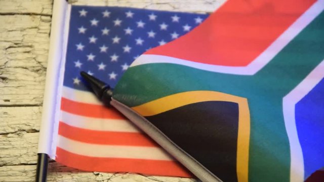 Vlag van die Verenigde State Flag of South Africa and Stars Suid-Afrika video and Stripes