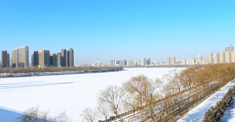 Winter. Located in Shenshuiwan Park, Shenyang, Liaoning, China.