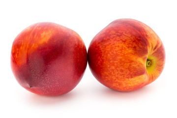 Peach. Fruit with isolated on white background.