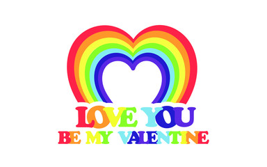 Valentine’s Day greeting card. Web banner. Vector illustration. 