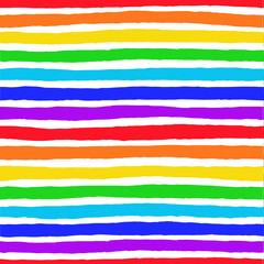 Irregular Striped Rainbow Pattern
