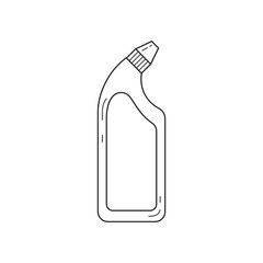 Icon outline detergent bottle for toilet