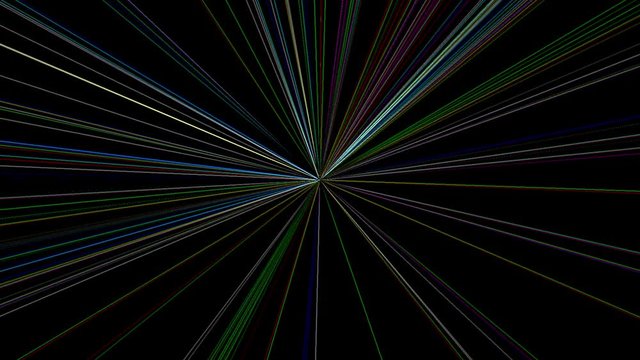 Dise&ntilde;o fractal caleidoscopico de estrella de colores con resplandor o fulgor de rayos