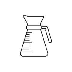 Icon line modern glass teapot