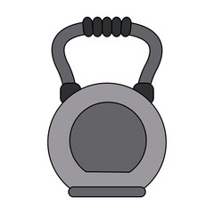 Kettlebell gym weight icon vector illustration graphic design