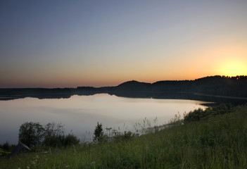 View of Maselga village. Kargopol district. Arkhangelsk Oblast. Russia