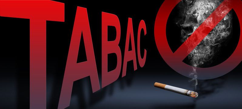 Tabac défense de fumer tax taxation ou taxtations 3D