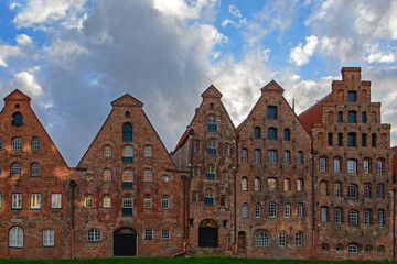 Fototapeta premium historic salt warehouses in Lübeck, Germany