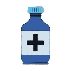 Medicine bottle isolated icon vector illustration graphic design