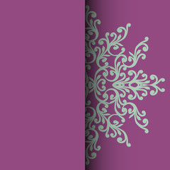 Fototapeta na wymiar Invitation card for the wedding, anniversary, birthday and other holidays. Illustrations on a purple background with place for text. Can be used as a brochure, signboard, advertisement. EPS10