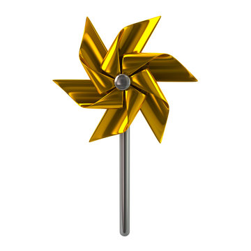Golden pinwheel