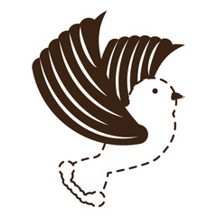 cartoon dove icon