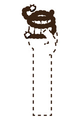 hand with a piece of rope