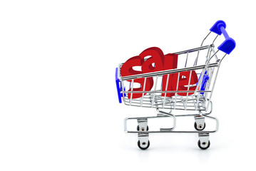 Cart for purchases and sale