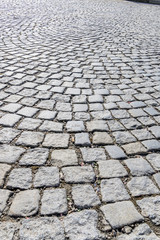 paving stones in pedestrian area