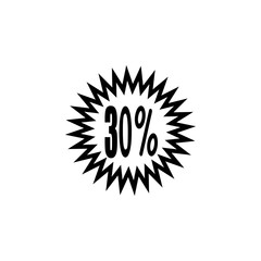 sign advertising discounts. Elements of advertising signs Icon. Premium quality graphic design. Signs, outline symbols collection, simple icon for websites, web design, mobile app