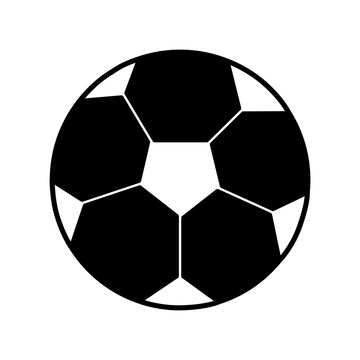 ball football soccer icon image vector illustration design  black and white