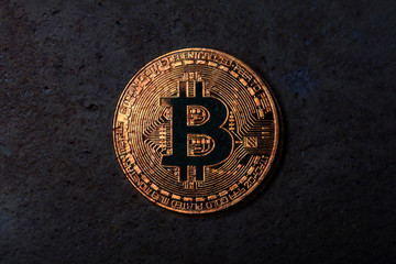 an old and rusty bitcoin