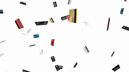 credit card - seamless looping, alpha channel and 4K