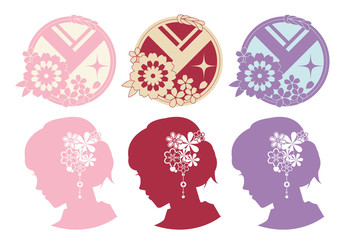 着物イメージデザインロゴ