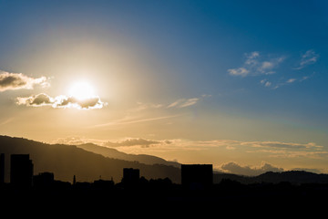 Naklejka premium San Jose Sunset