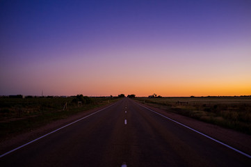 Obraz na płótnie Canvas Long road into the horizon