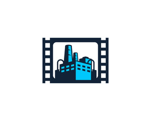 Obraz premium Film Factory Icon Logo Design Element
