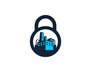 Factory Secure Icon Logo Design Element