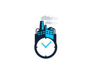 Time Factory Icon Logo Design Element