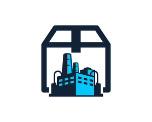 Box Factory Icon Logo Design Element