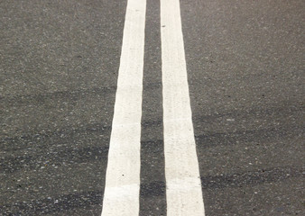 Two white lines