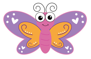 Colorful Cute Butterfly