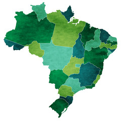 ブラジル　地図　国　アイコン