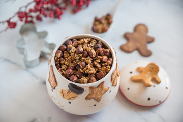 Selbstgemachte Müsli Mischung 