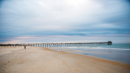 Sunrise at the Atlantic Beach Pier on Emerald Isle