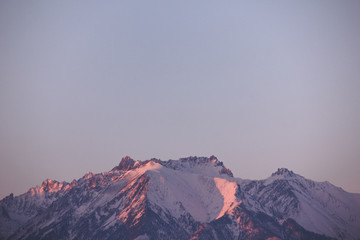 Obraz premium mountain at dawn