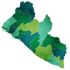 リベリア　地図　国　アイコン
